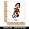 Water Bottle Sticker Set Soccer Boy Ball Sports Kid Cute Waterproof Vinyl Stickers Pack Decal, Skateboard, Laptop, Car, Window, Bumper - 5 Pack